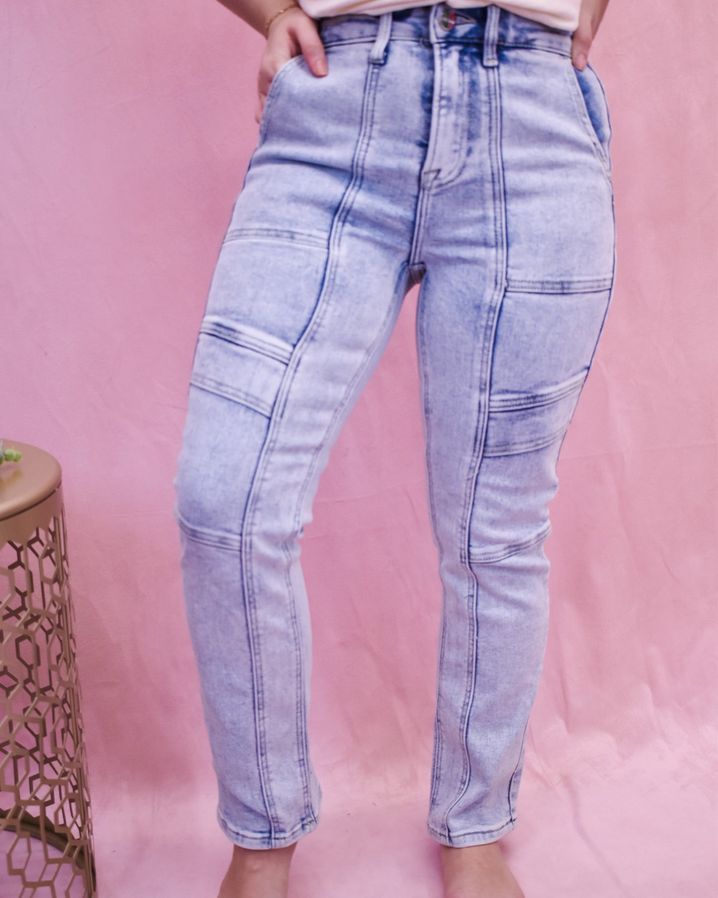 RISEN Straight Leg Cargo Jeans