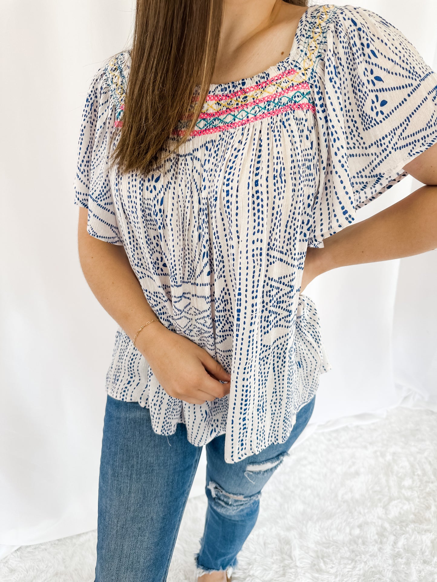 All Too Well Embroidered Top