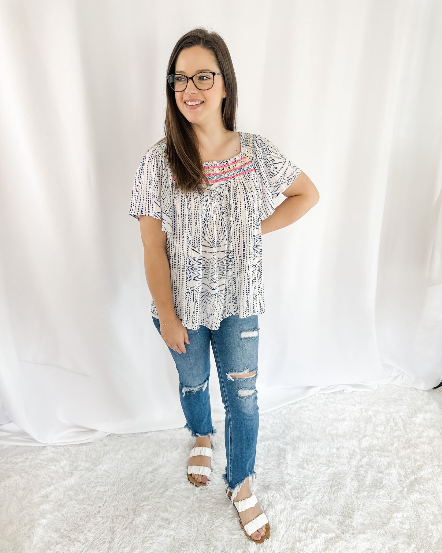 All Too Well Embroidered Top