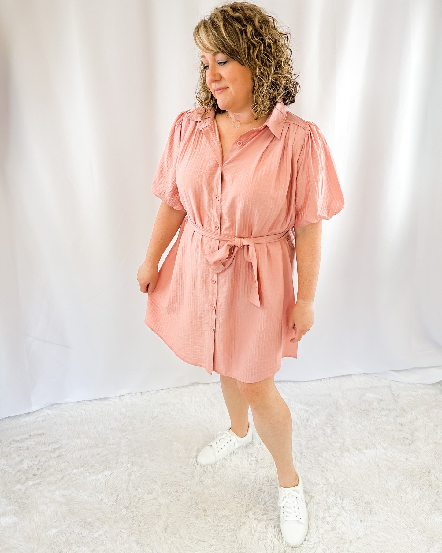 Better Places Puff Sleeve Dress