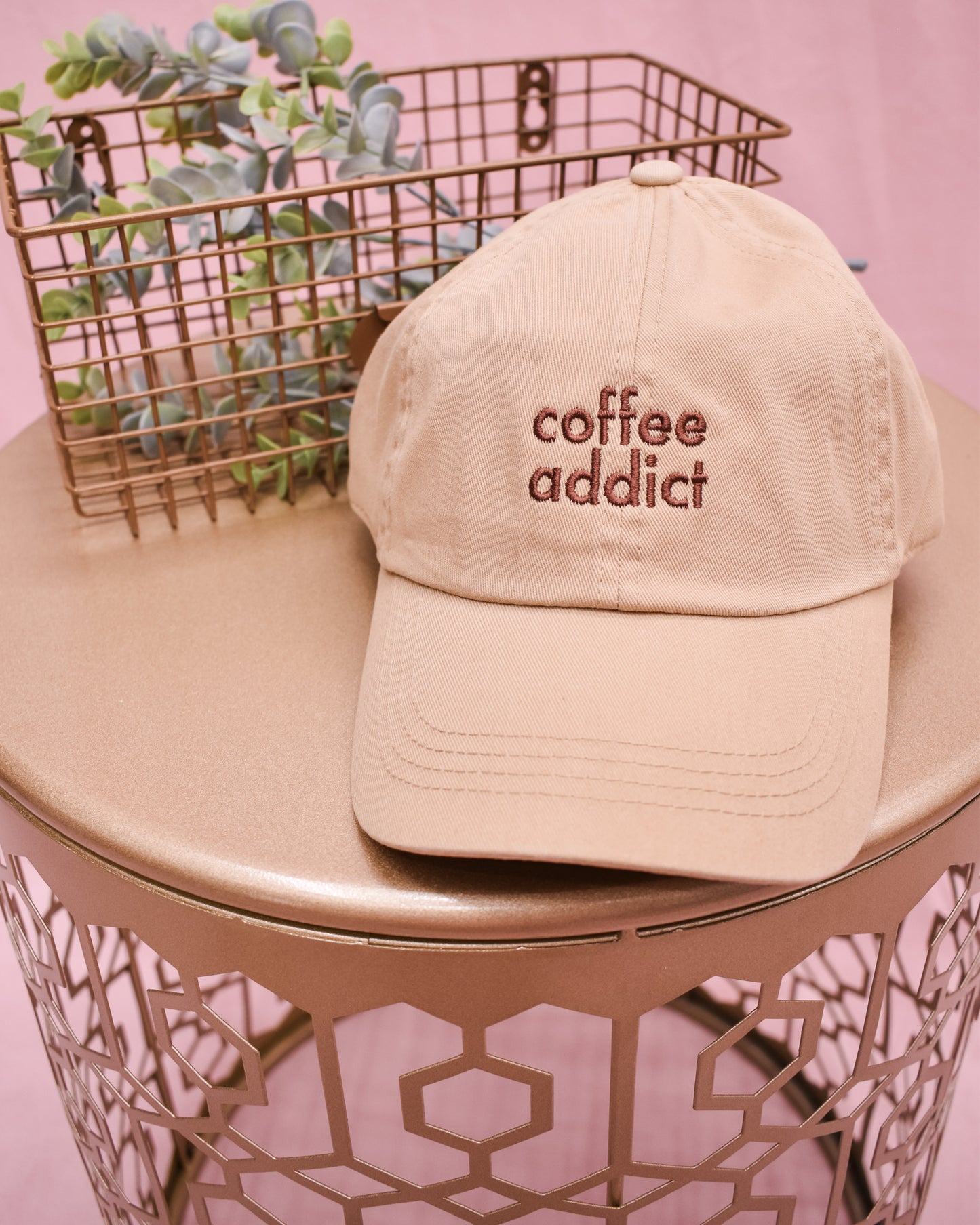Coffee Addict Canvas Snapback Hat