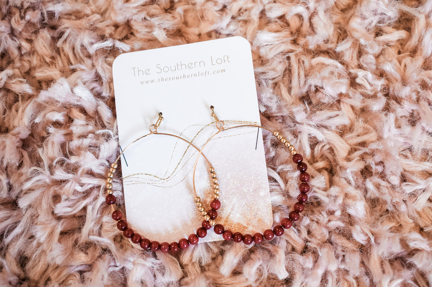 Sort It Out Beaded Hoop Earrings