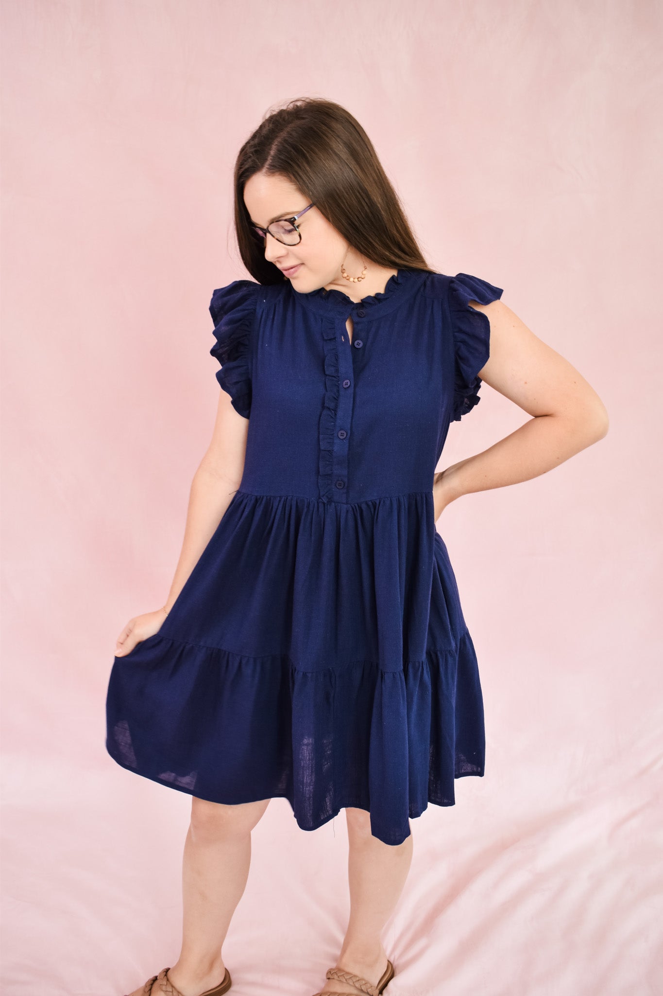 Simple Solution Linen Dress