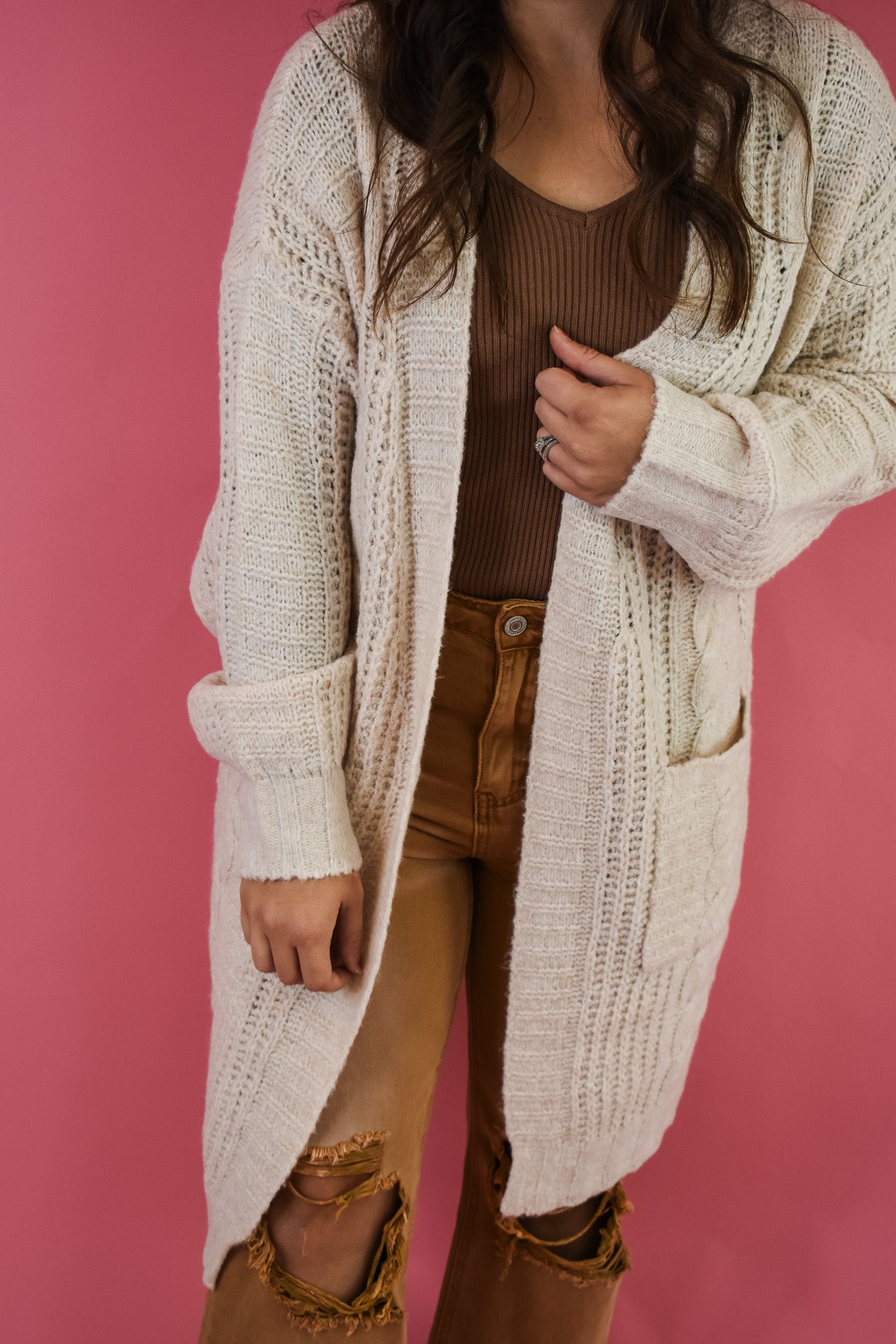 Try And Try Again Long Cardigan