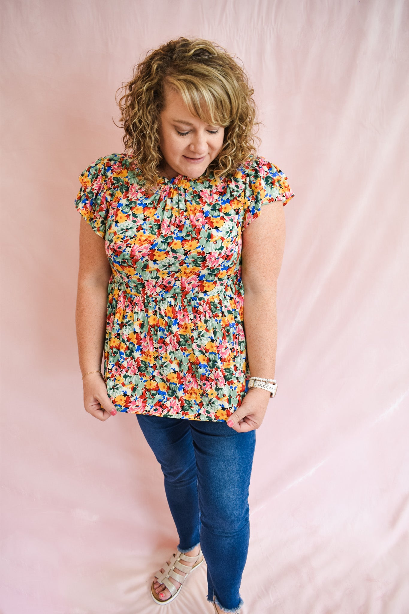As You Wish Floral Babydoll Top