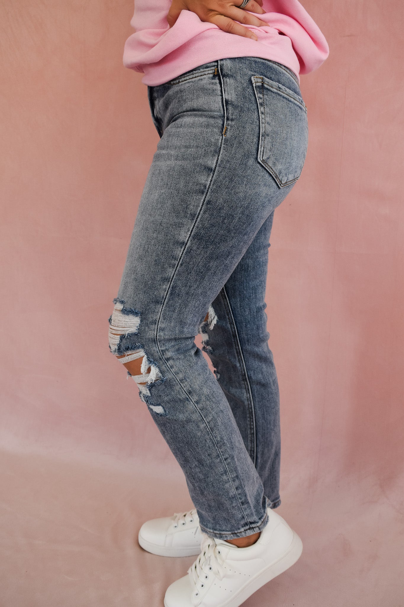 Vervet Vintage Crop Straight Jeans