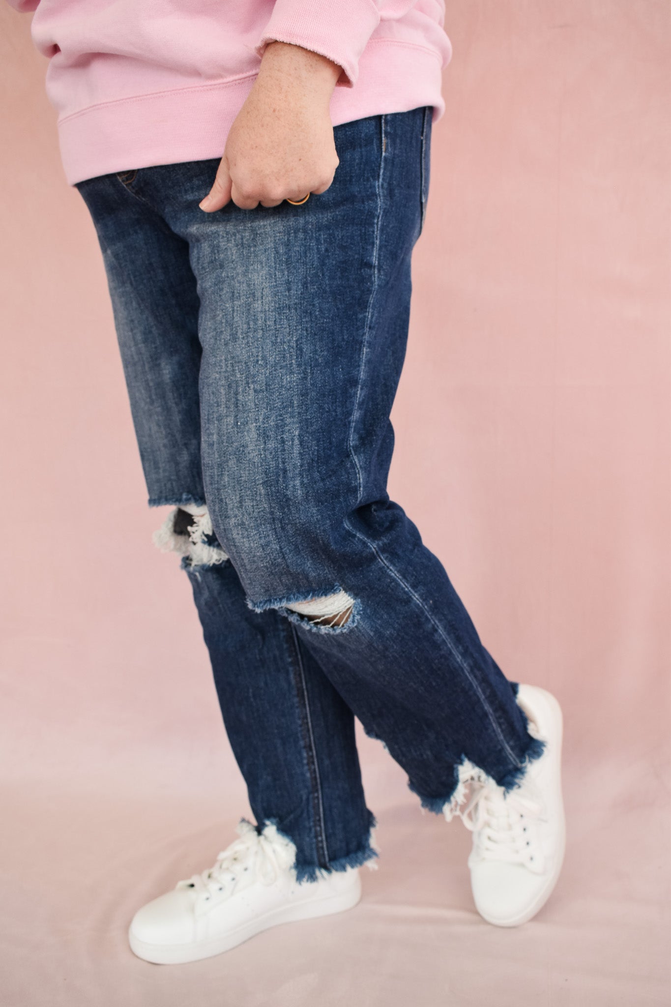 Vervet High Rise Crop Straight Jeans