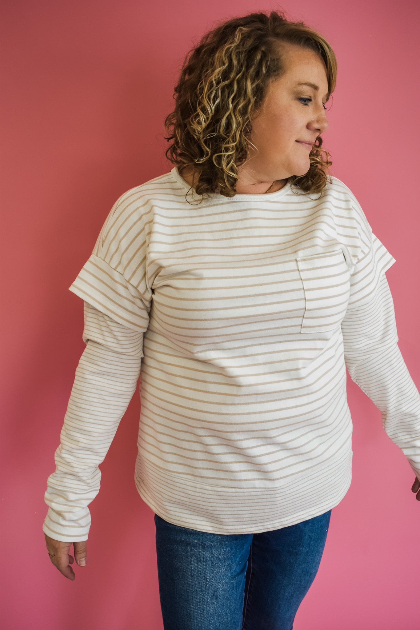 That's a Mix Long Sleeve Striped Top