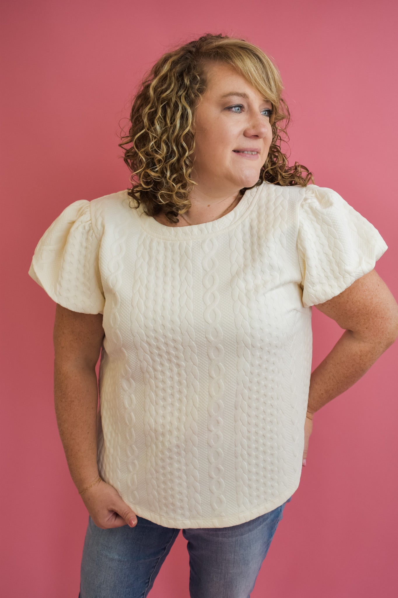 Hold Me Tight Textured Knit Top