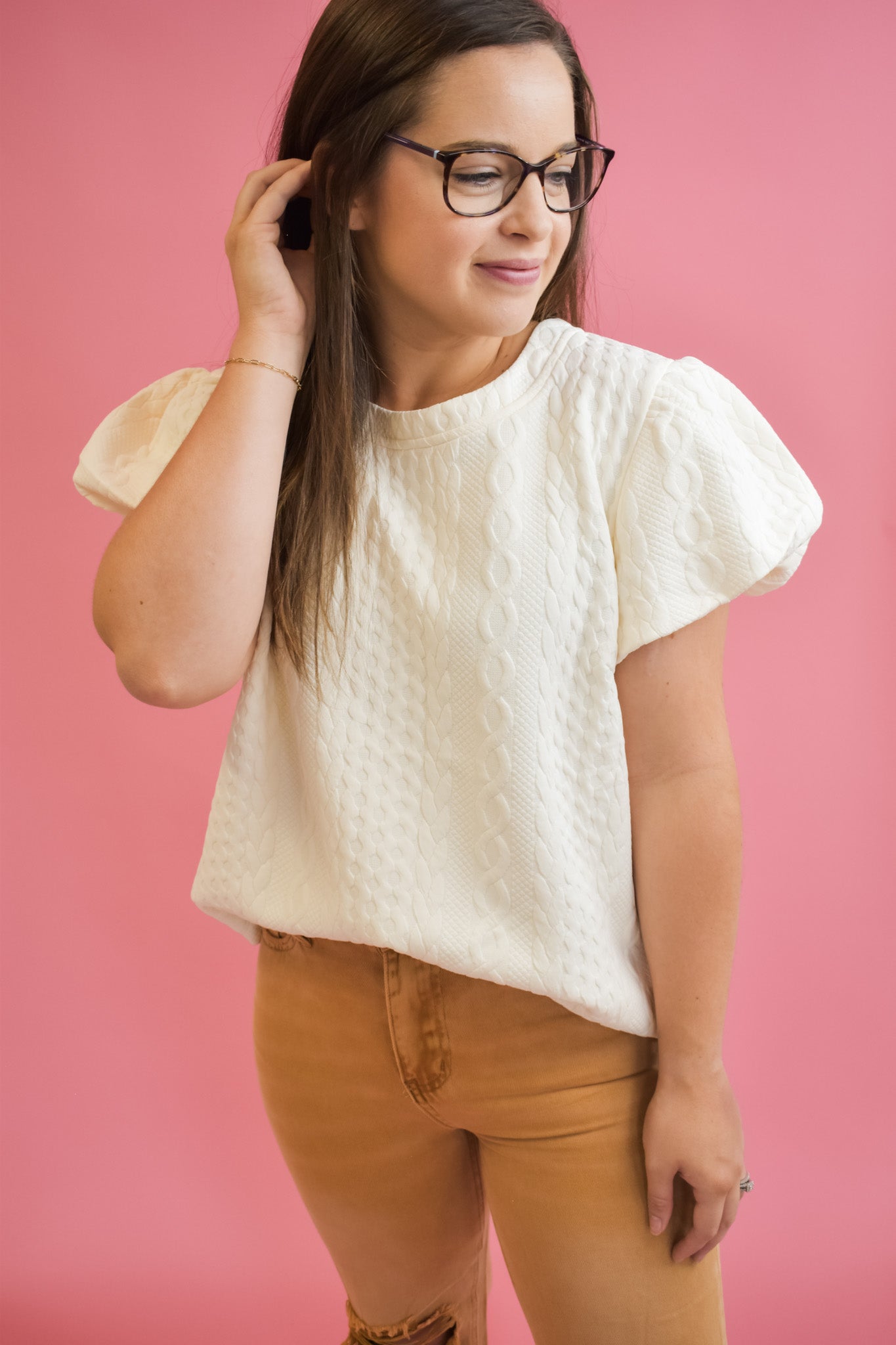Hold Me Tight Textured Knit Top