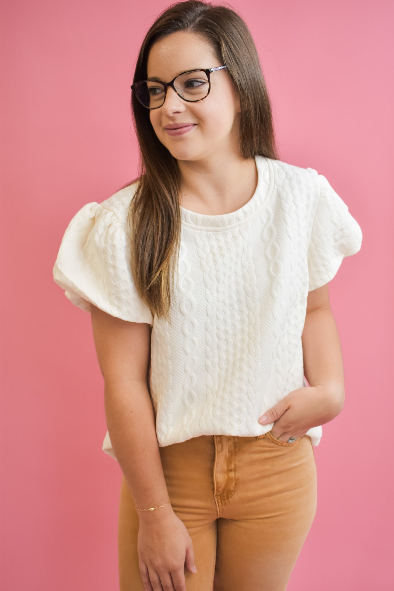 Hold Me Tight Textured Knit Top