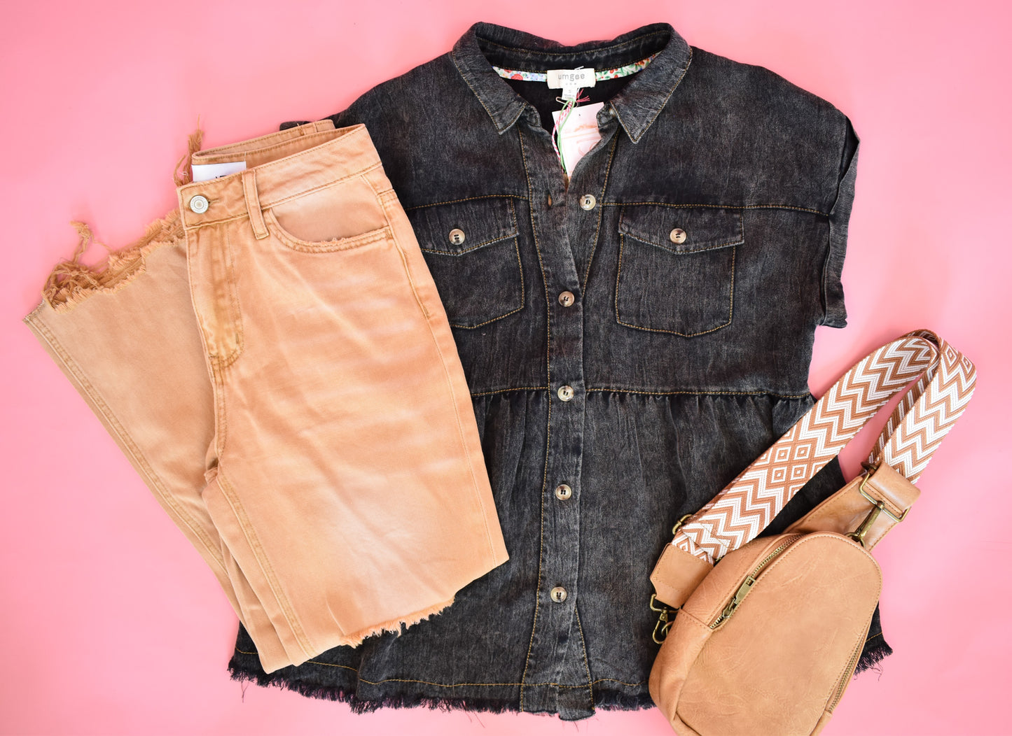 Marvel At You Button Down Top