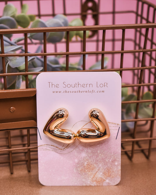 Puffy Heart Earrings
