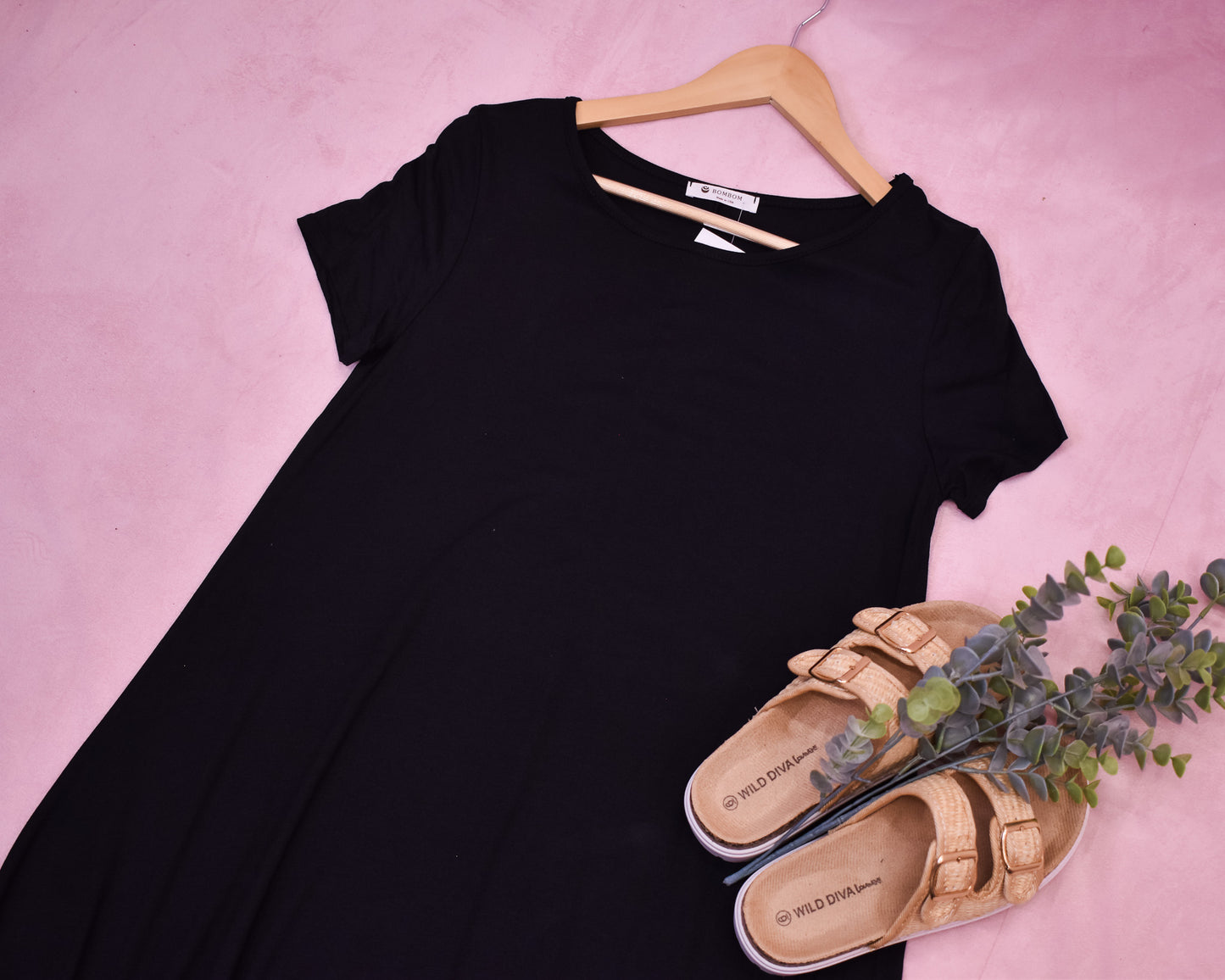 Simply Basic Casual Midi Dress
