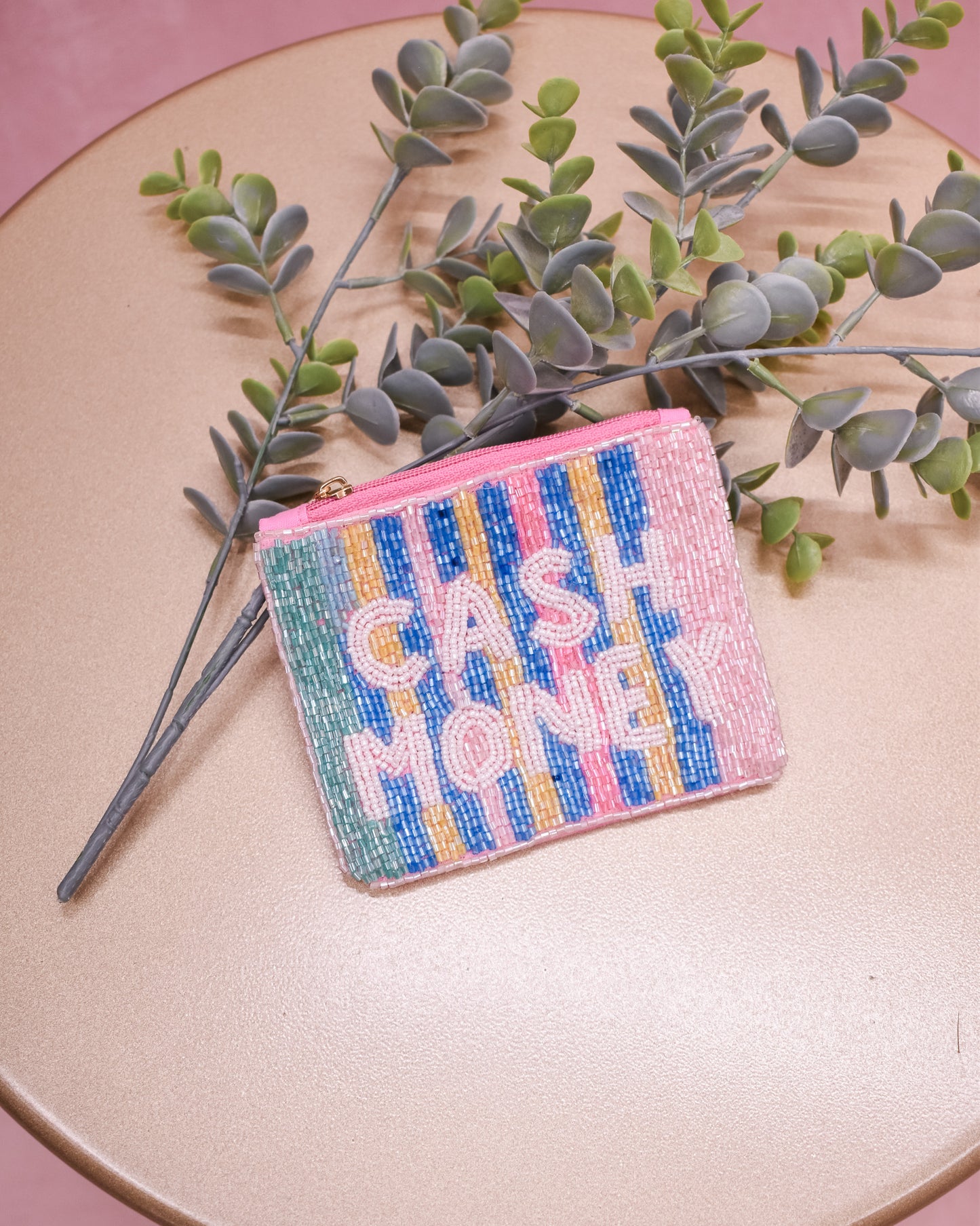 Seed Beaded Canvas Bag