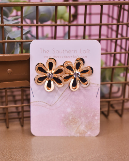 Layered Flower Earrings