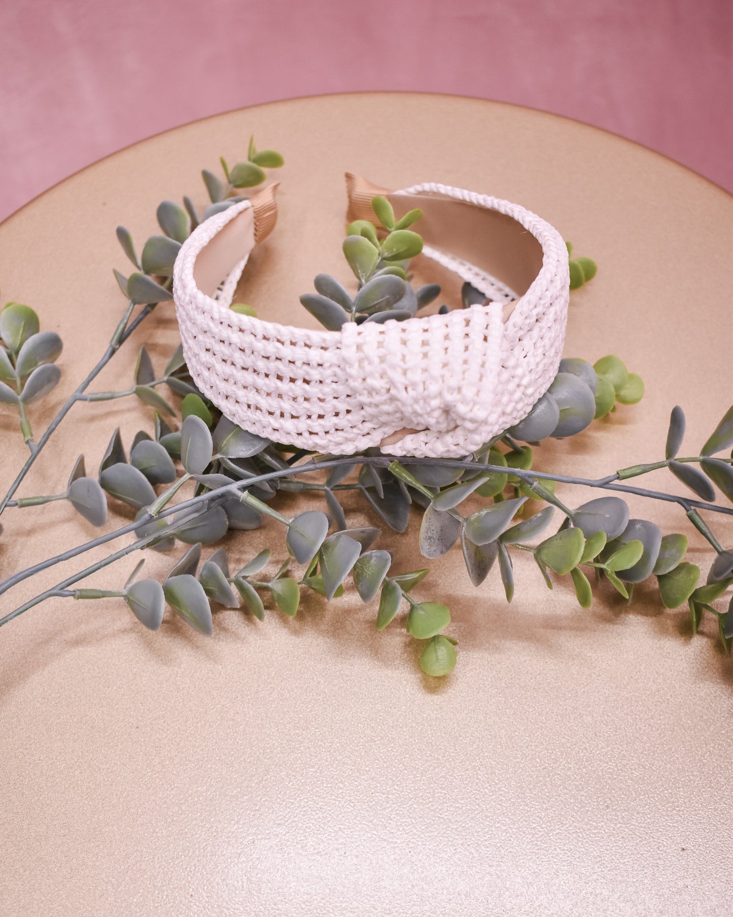 Woven Straw Knotted Headband
