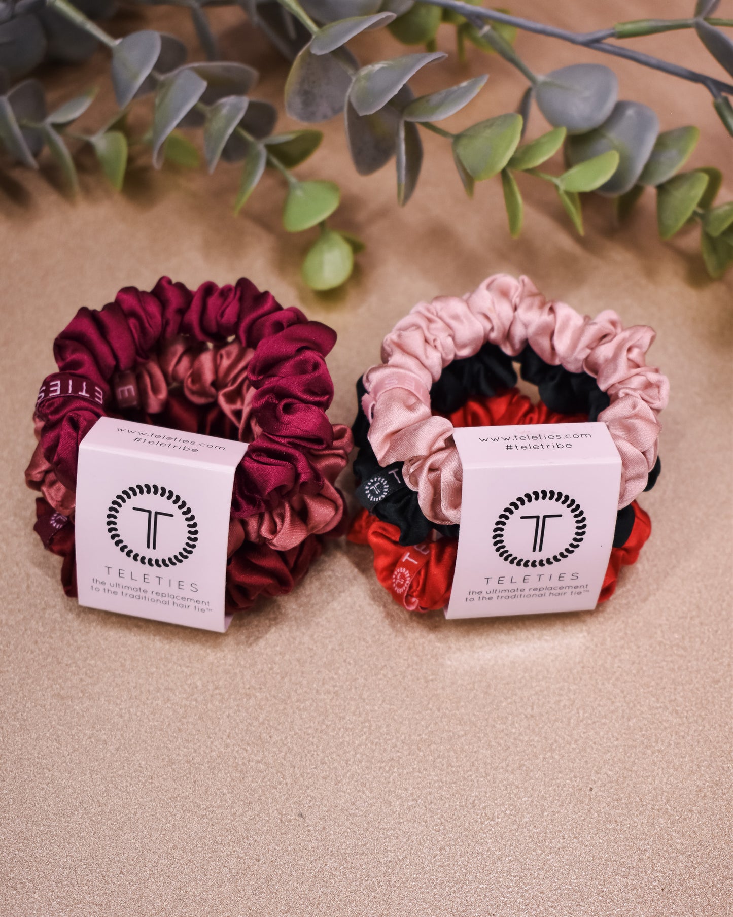 Teleties Silk Scrunchies