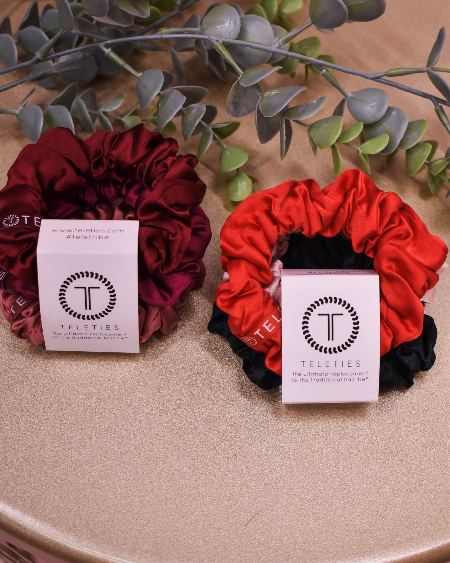 Teleties Silk Scrunchies