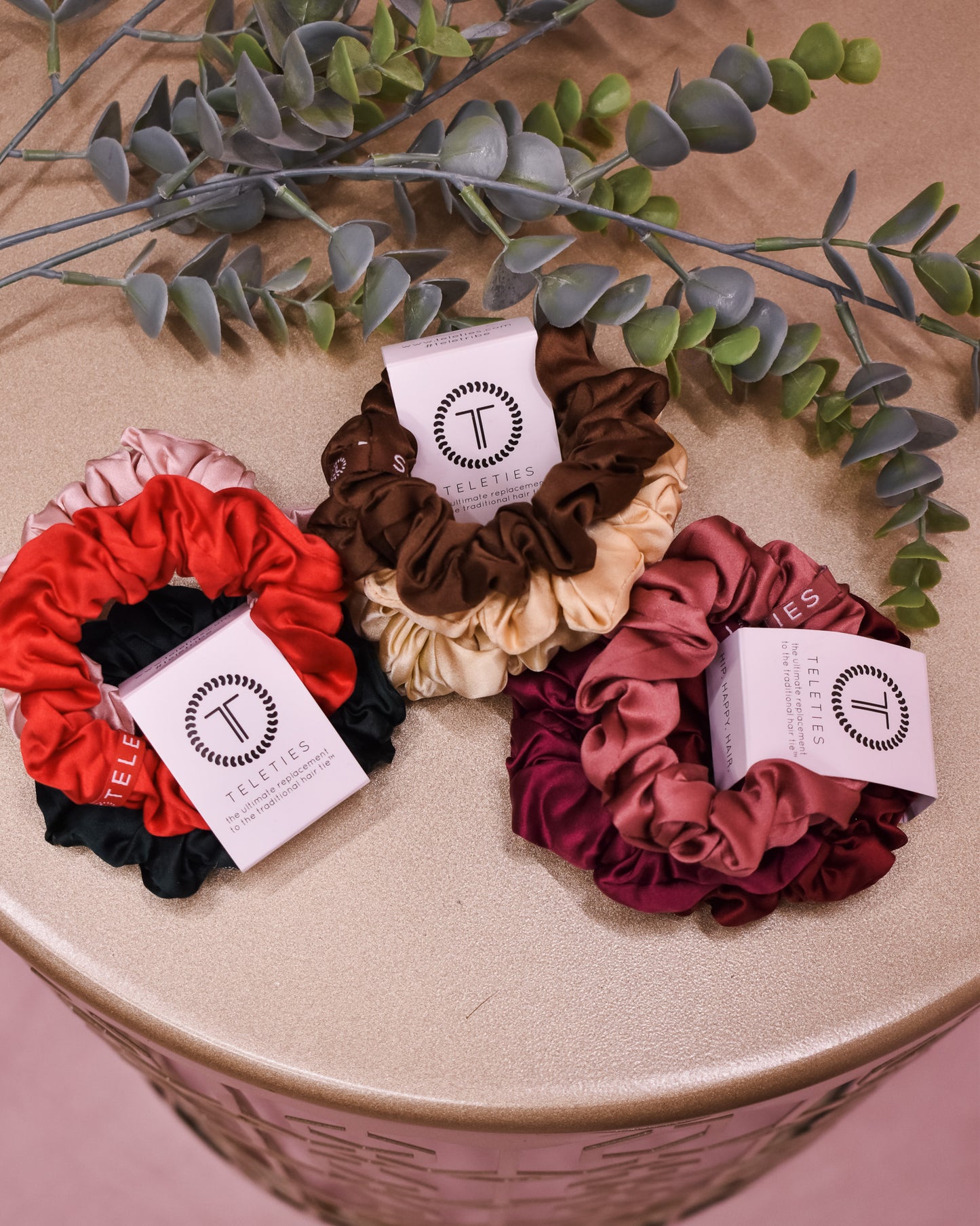 Teleties Silk Scrunchies