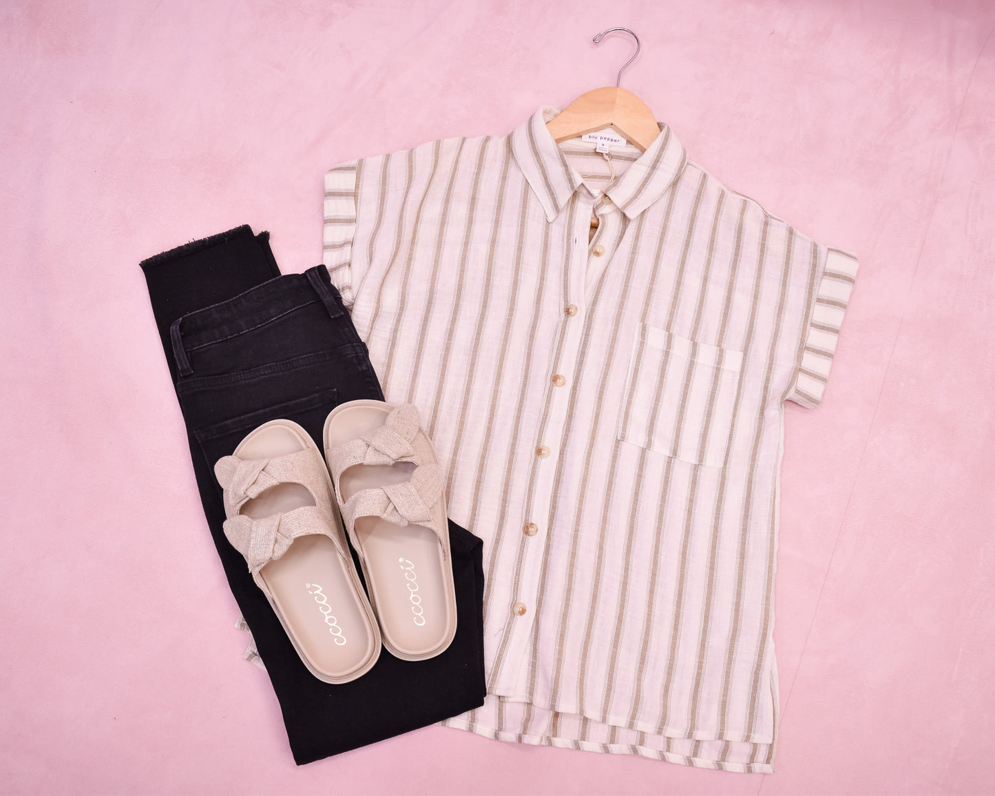 Cherished Smile Stripe Top