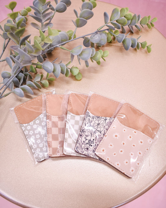 Stick-On Phone Wallet Card Holder