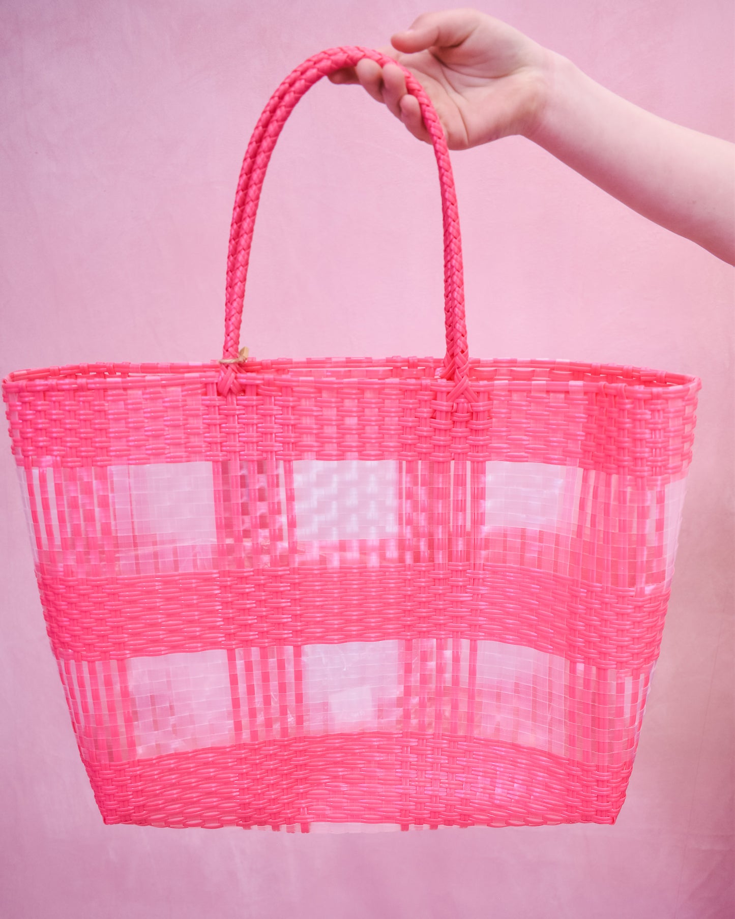 Lexi Hand Woven Eco Plastic Tote Bag