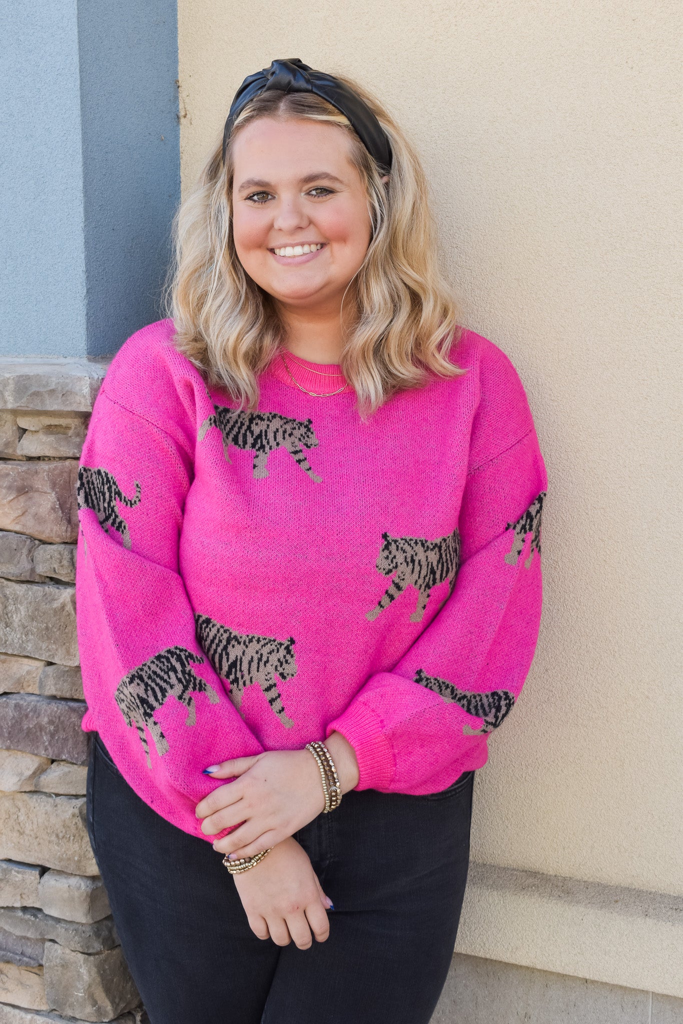 Welcome To The Wild Tiger Pattern Sweater
