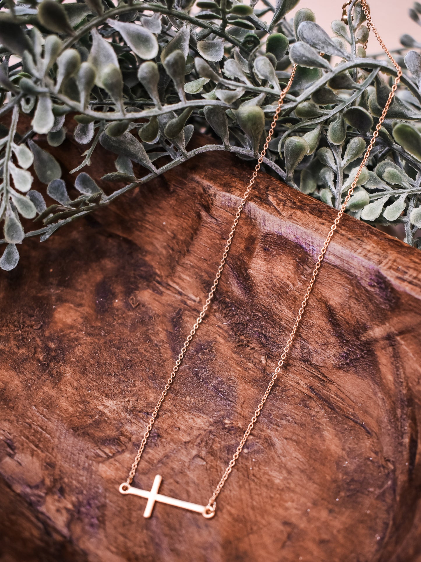 Love Never Fails Cross Necklace