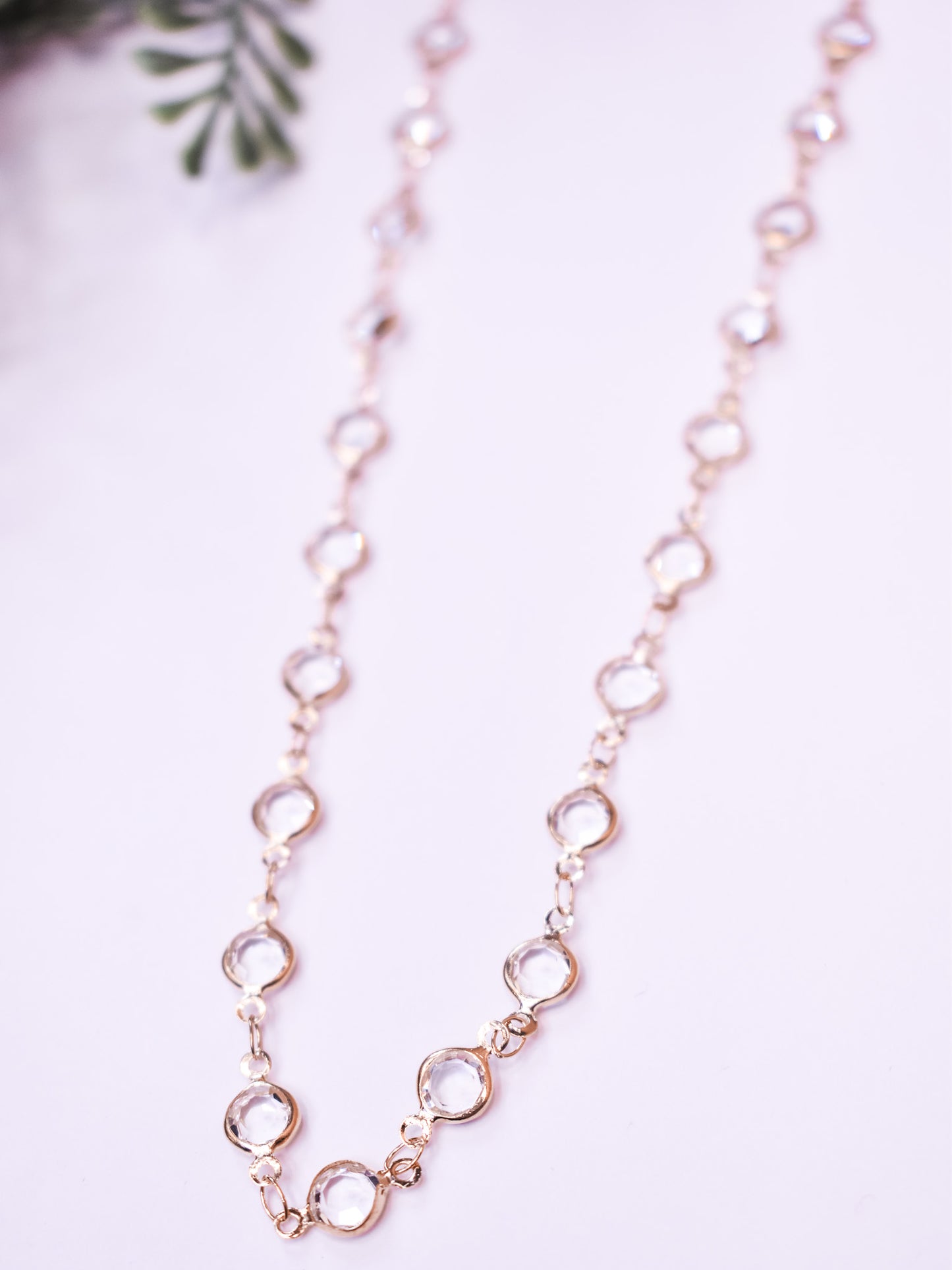 Good Impressions Crystal Studded Necklace