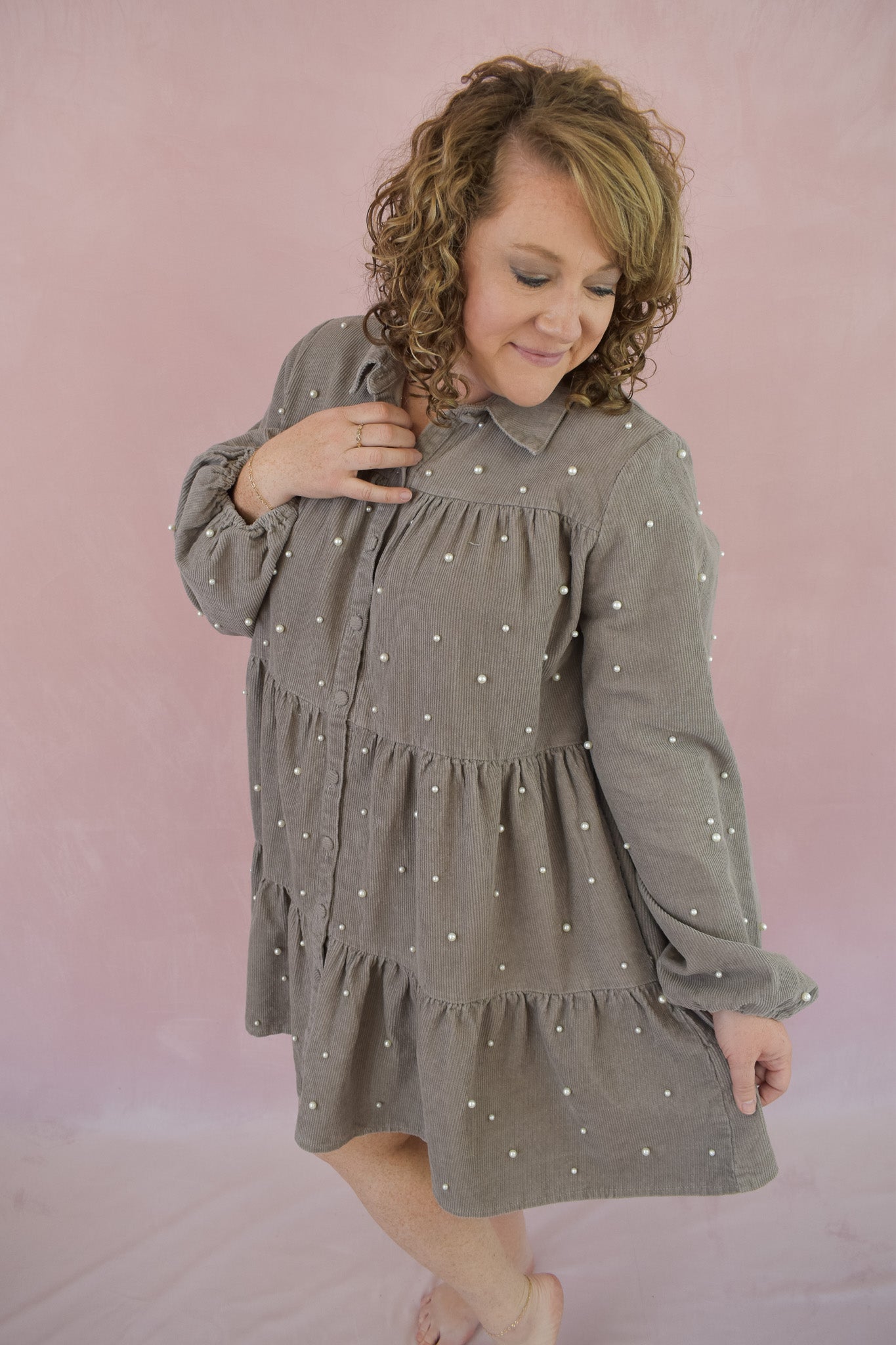 I Can Explain Corduroy Mini Dress