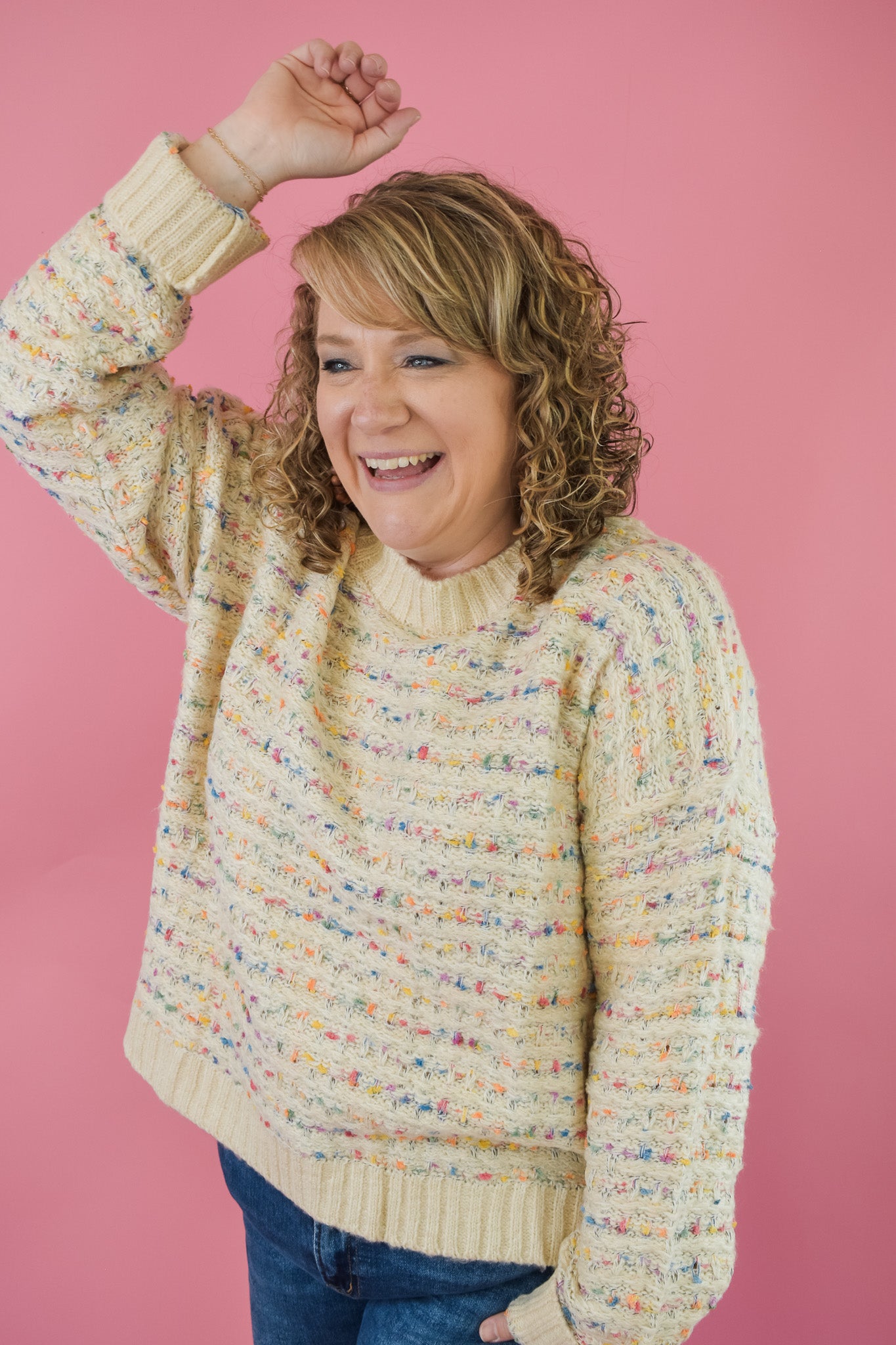 Cover Me Up Multi Color Sweater