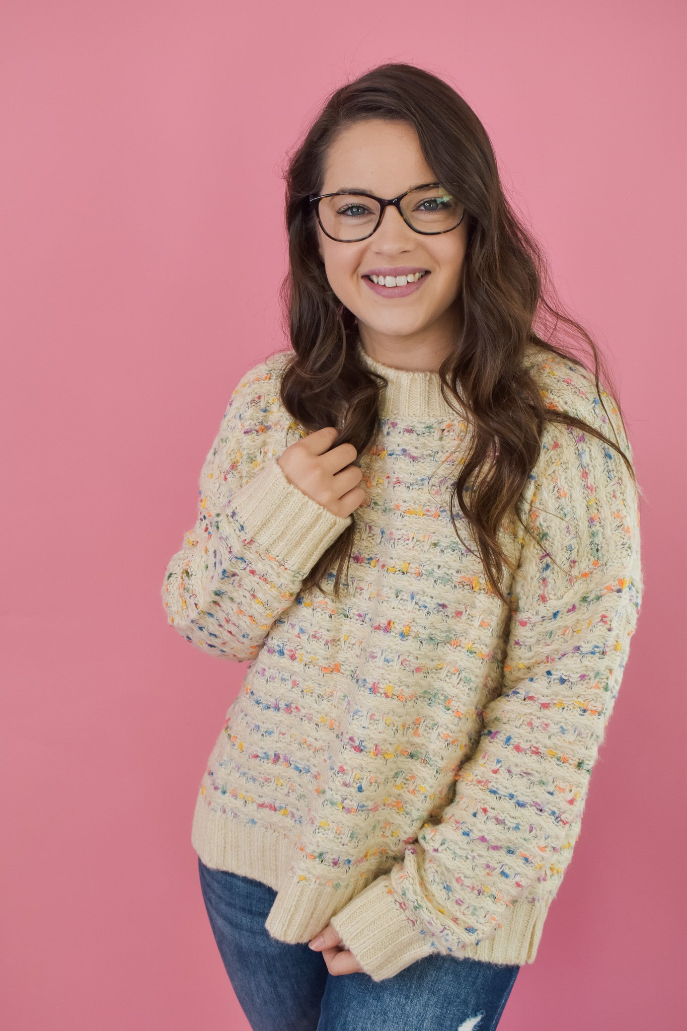 Cover Me Up Multi Color Sweater