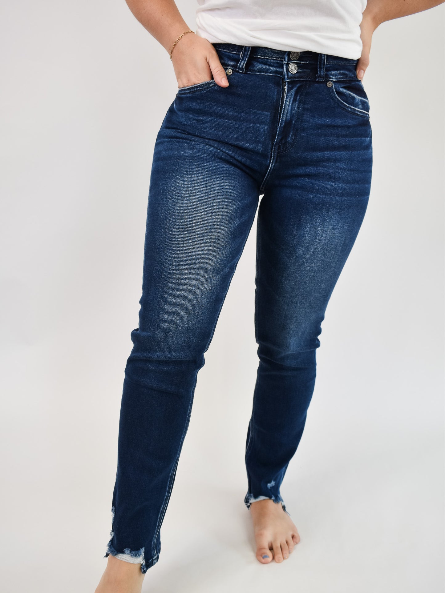 KanCan High Waist Slim Straight Jeans