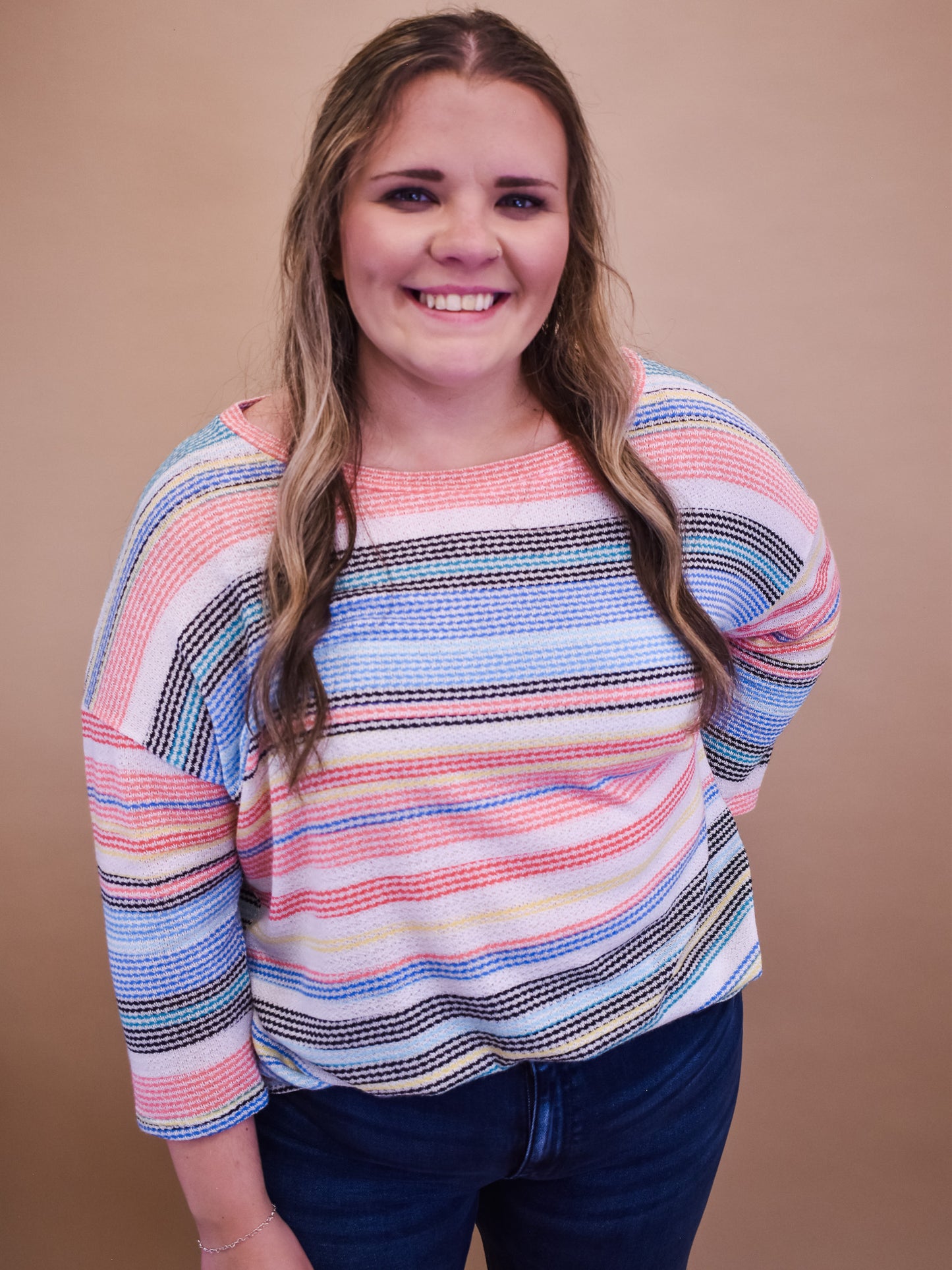 Textured Multi Vintage Top