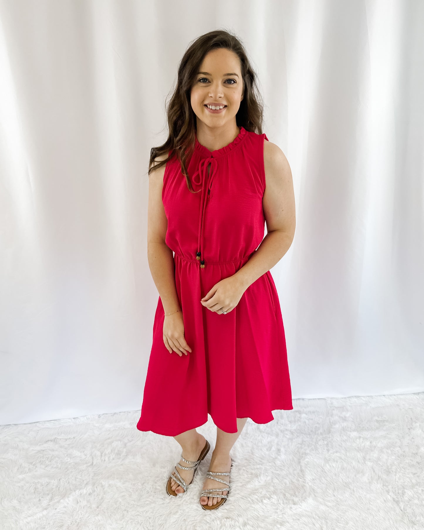 Deep Connection Sleeveless Dress