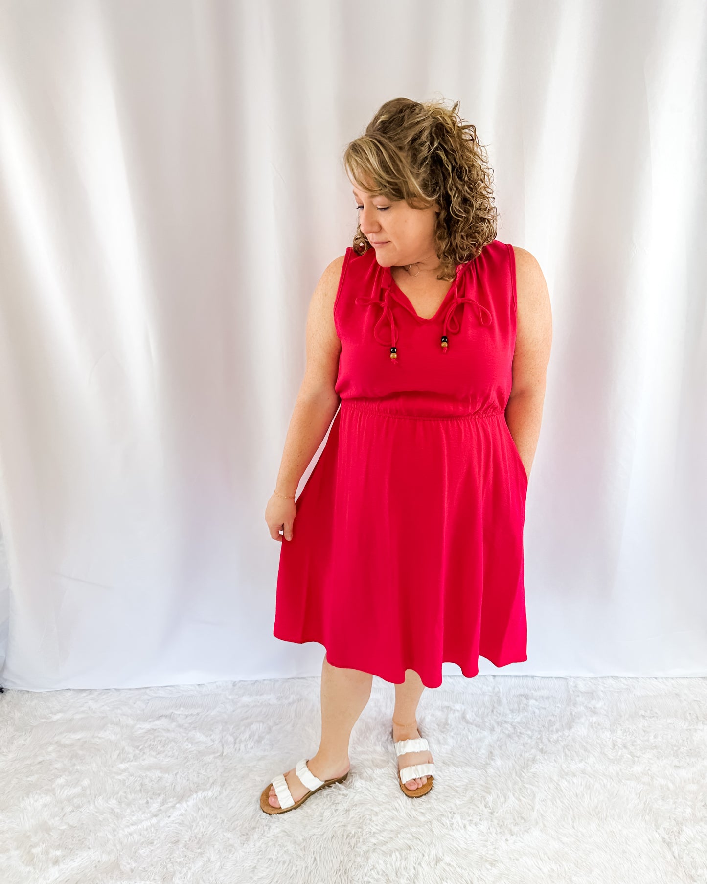 Deep Connection Sleeveless Dress