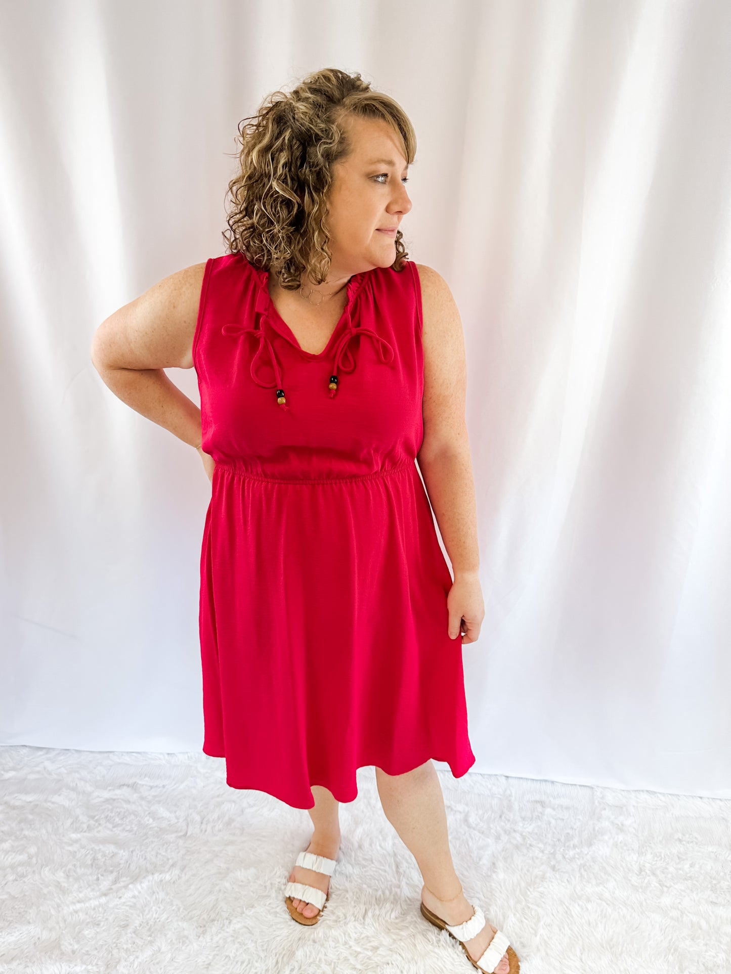 Deep Connection Sleeveless Dress