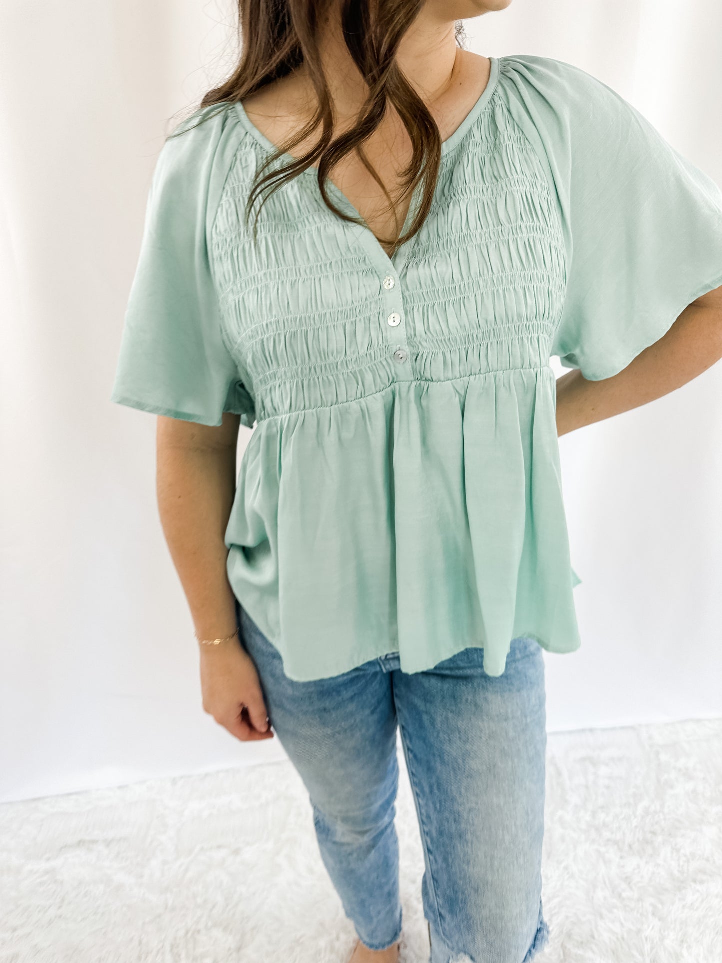Don't Let Me Go Peplum Top