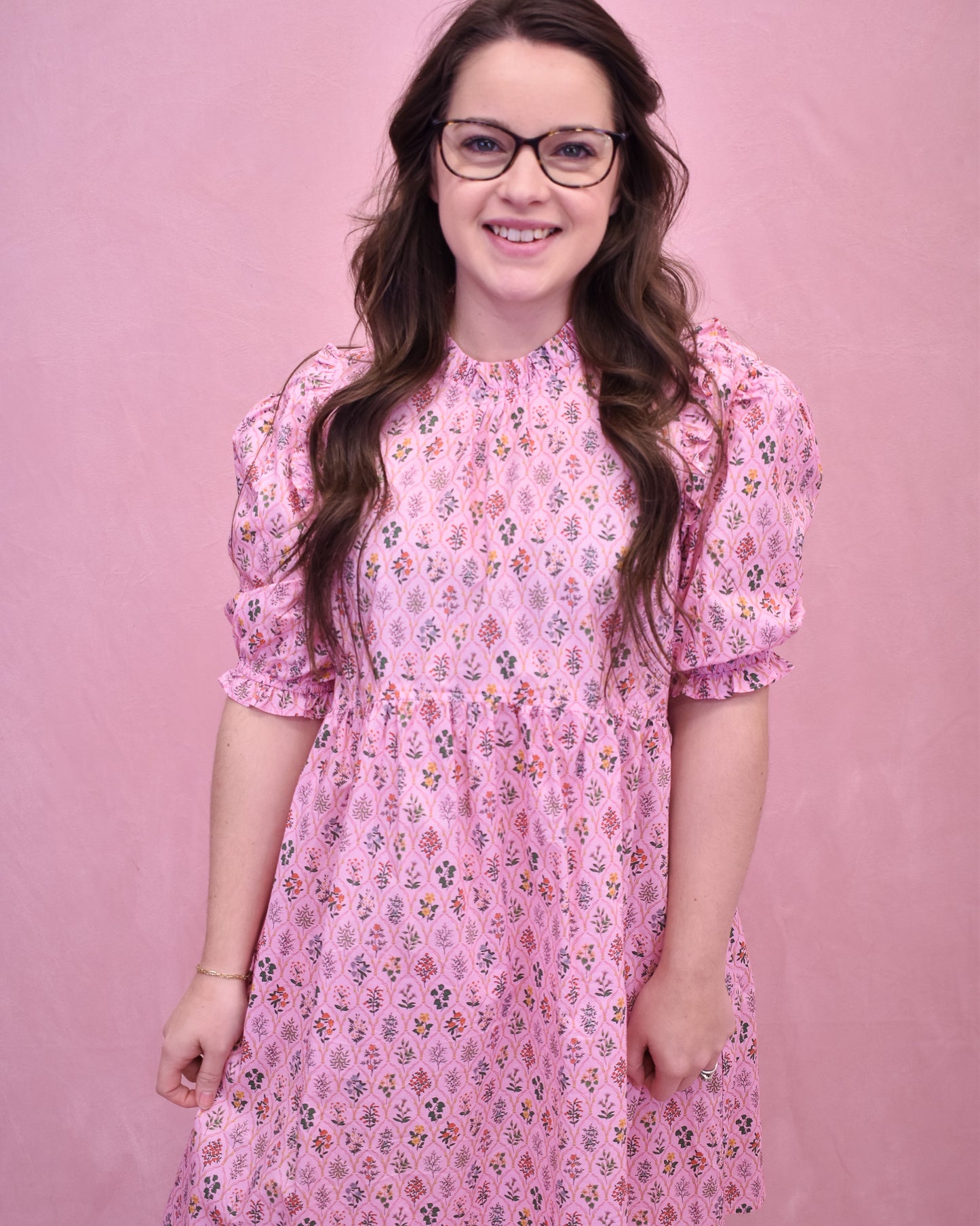 Favorite Story Line Puff Sleeve Dress