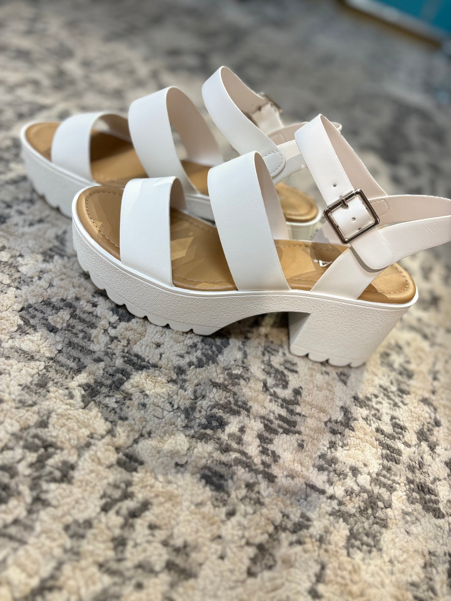 Adalyn Wide Strap Platform Sandals