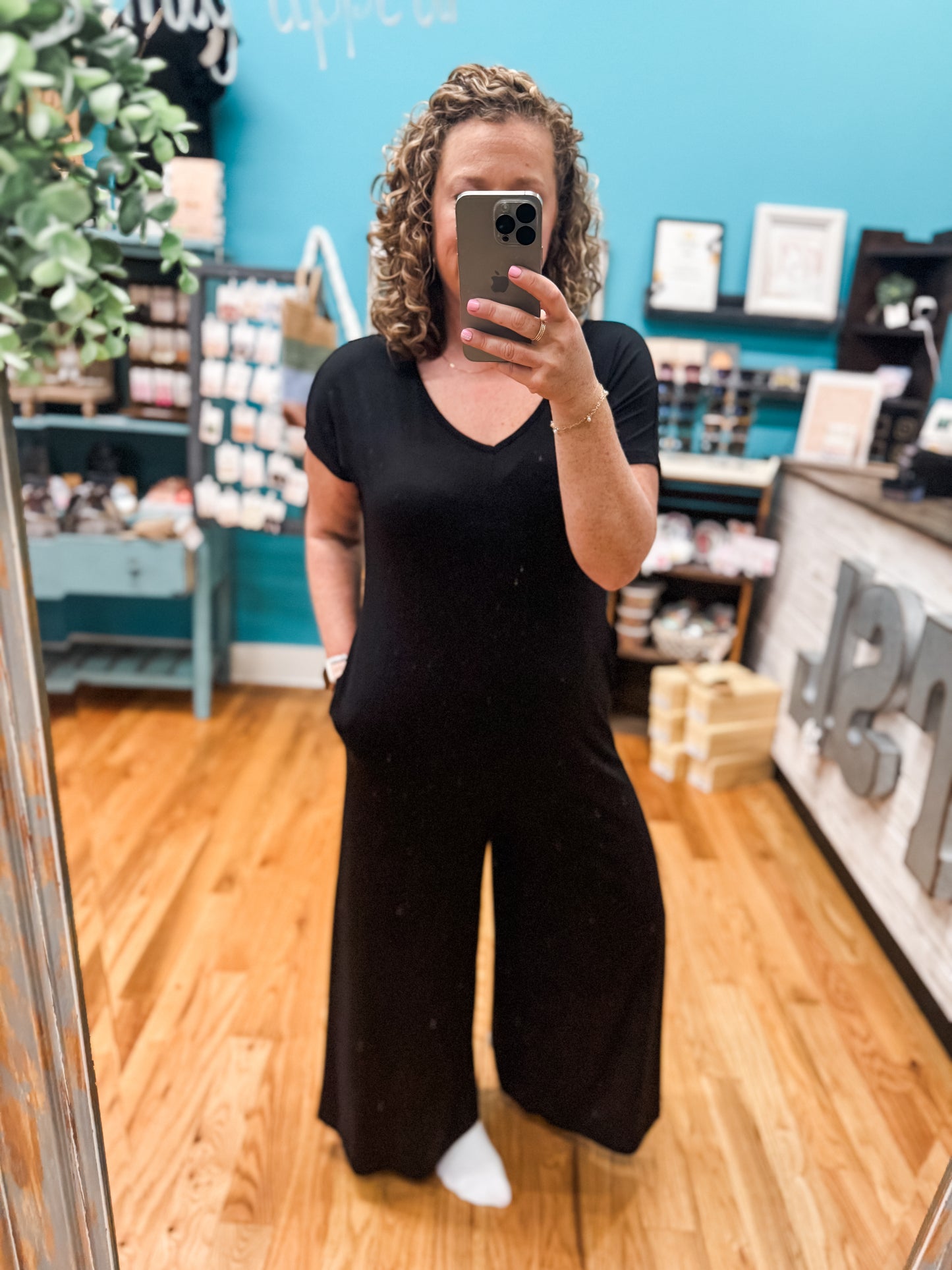 Stay Encouraged Short Sleeve Jumpsuit