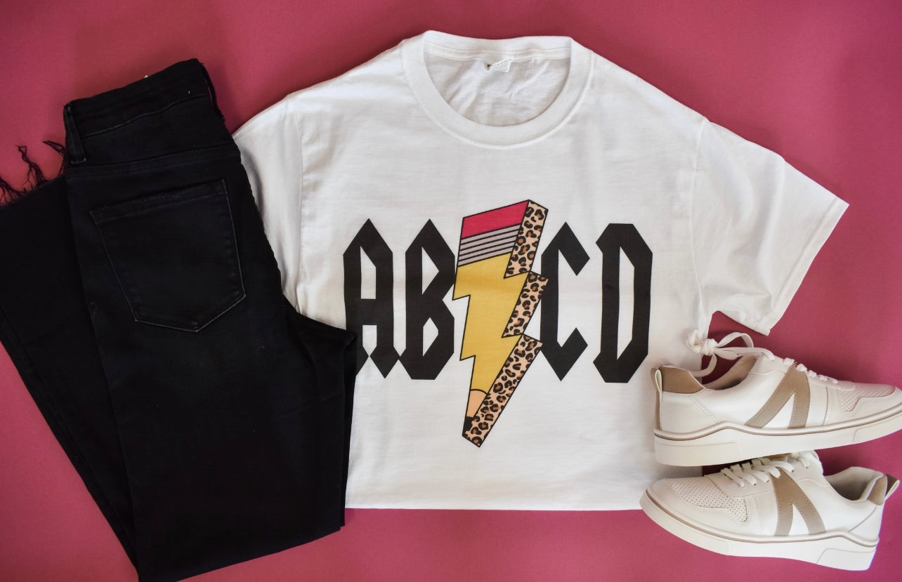 Teacher ABCD Graphic Tee