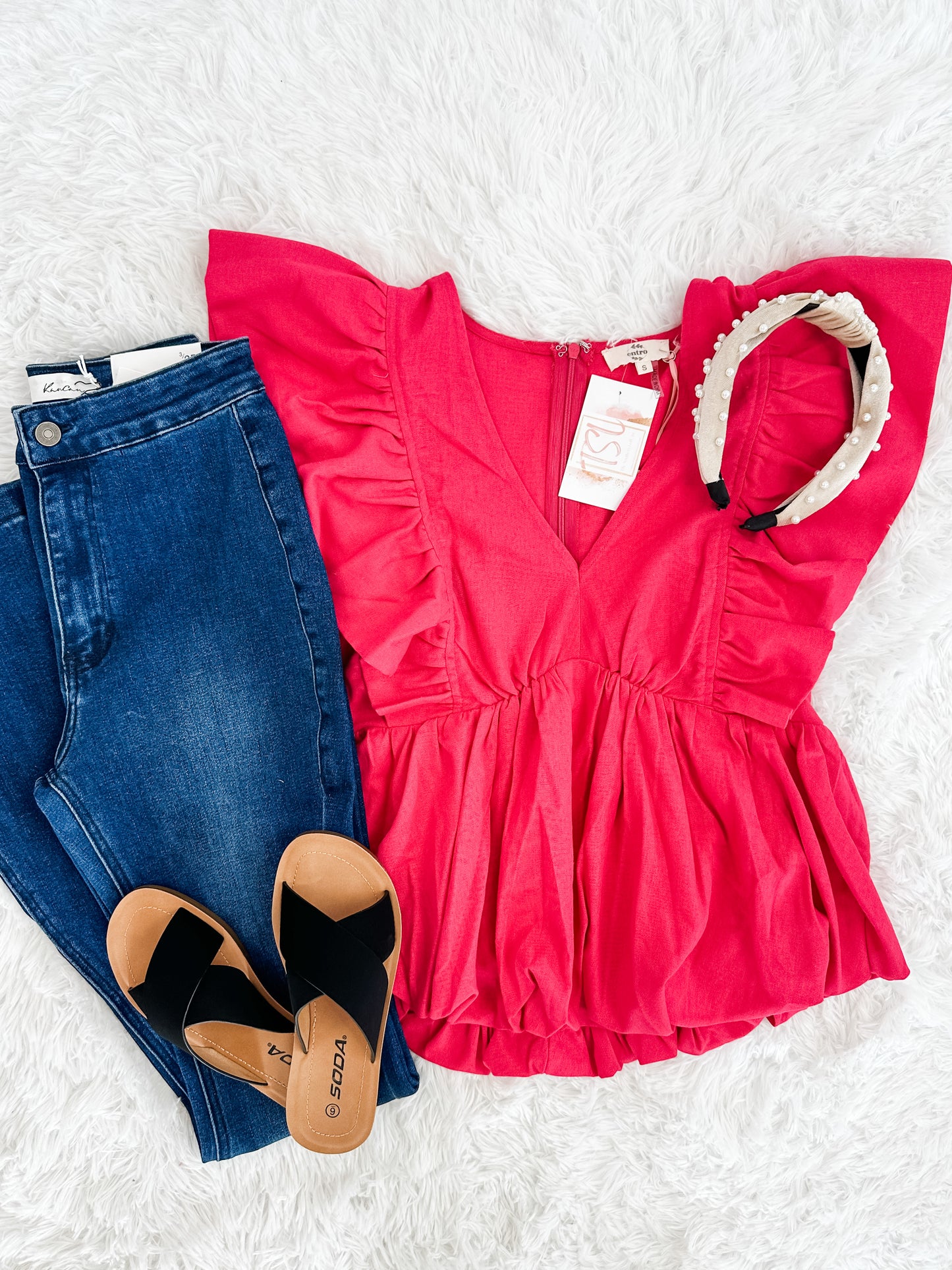 Love You A Brunch Bubble Hem Top