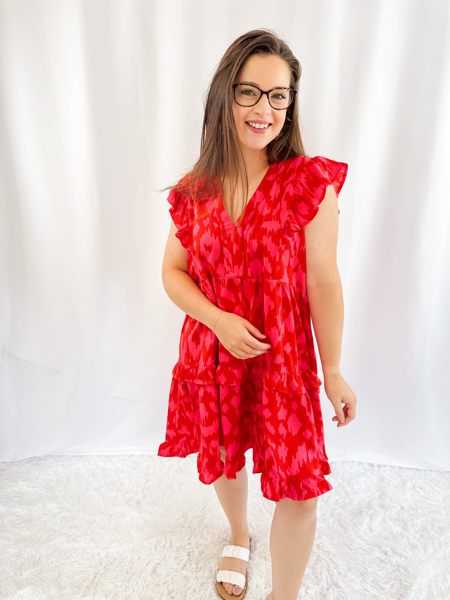 Find Me Again Animal Print Dress