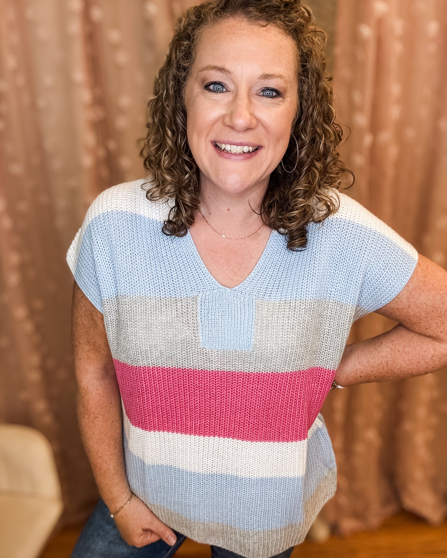 Coastal Sunset Sweater Top
