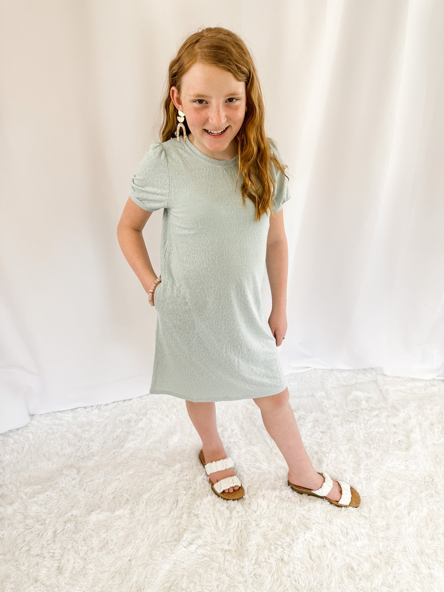 Girl's Leopard Print Dress