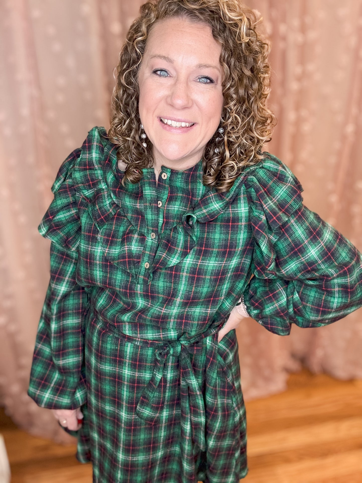 At Your Best Plaid Mini Dress