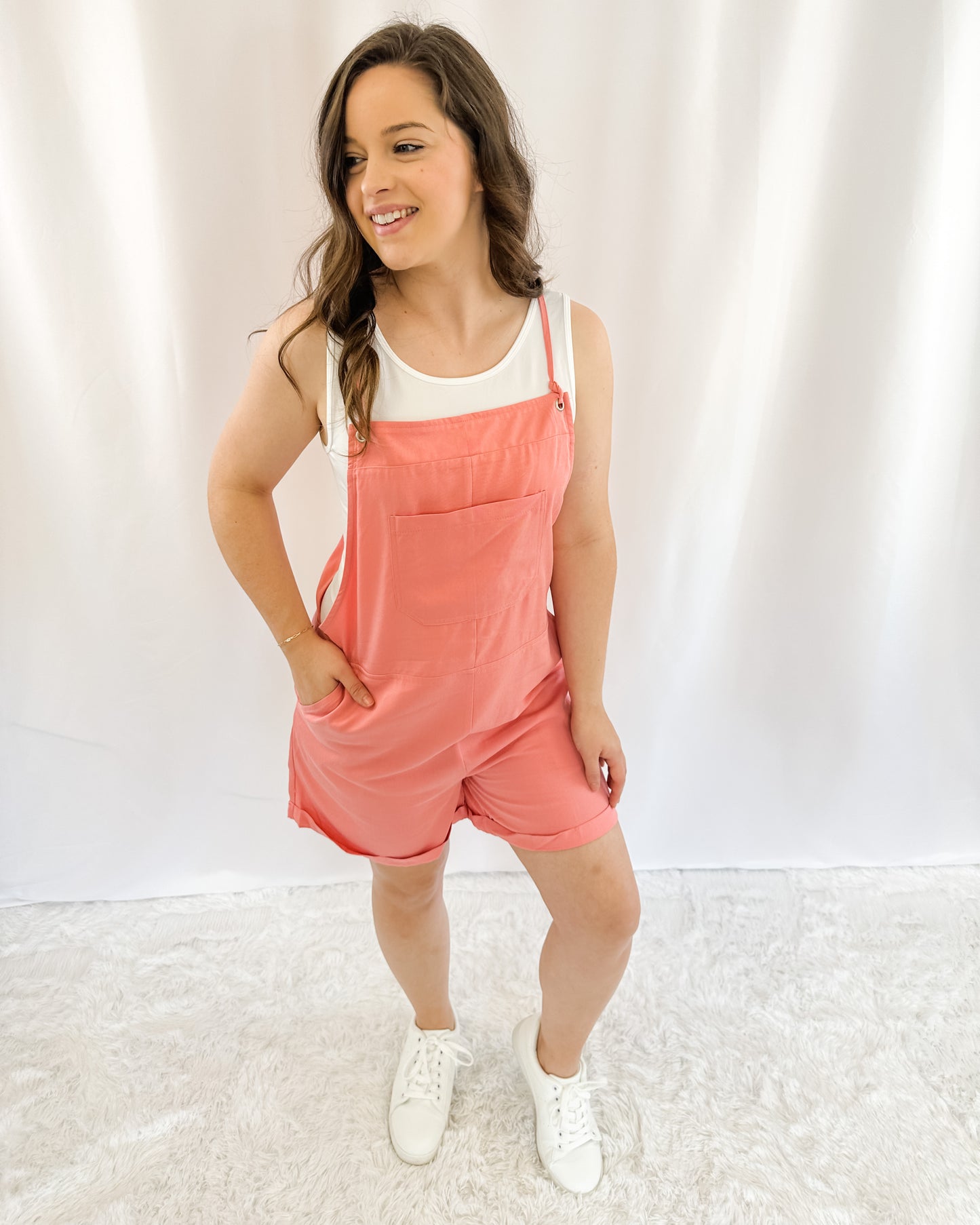 Taking A Stand Overall Romper