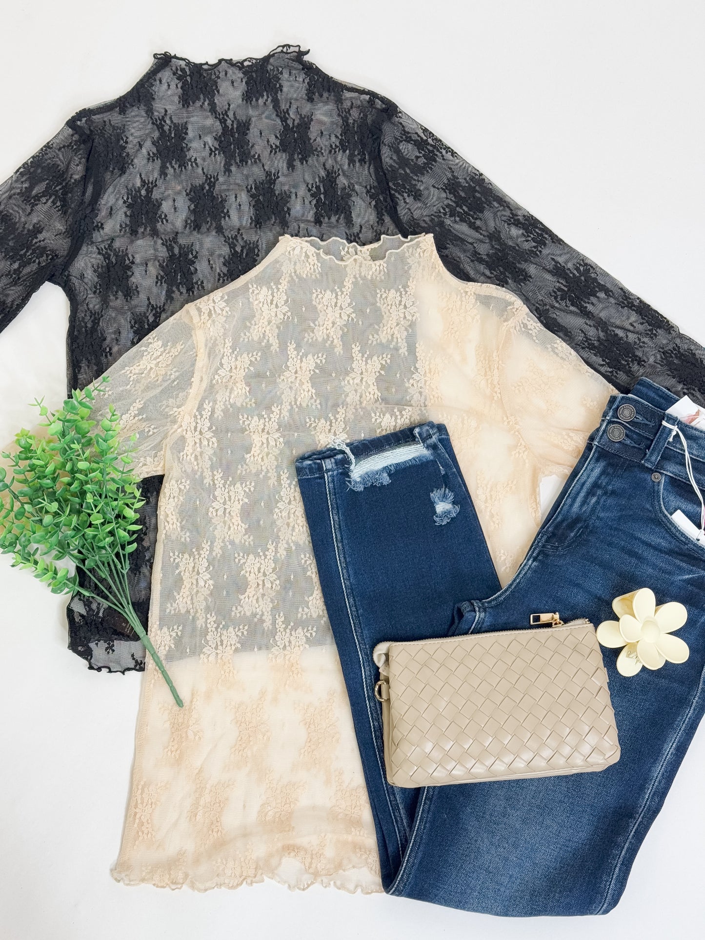 Pushing Forward Lace Layering Top